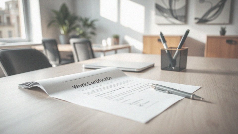 Jakie dane są zawarte w świadectwie pracy?