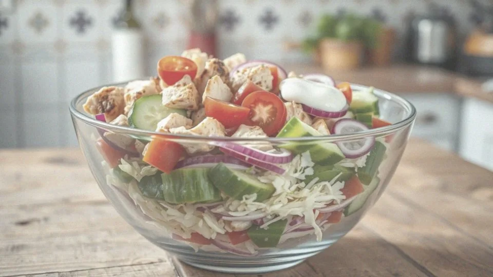 Sałatka gyros przepis tradycyjny – krok po kroku